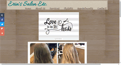 Desktop Screenshot of erinssalon.com